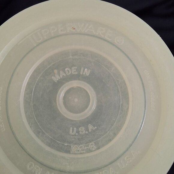 Vintage Collectible Tupperware #122-6 Snack Cup Yellow NoLid D 2 3/8xH 2 3/8  In - Picture 9 of 9